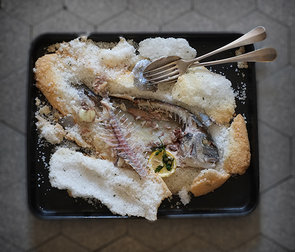 Goldbrasse Salzkruste