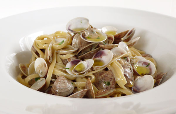 Linguine e Vongole close up